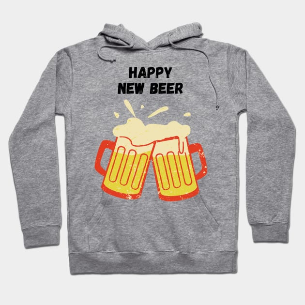 Happy New Beer Hoodie by nathalieaynie